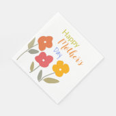 Gelukkige Moederdag Bloemige bloesems Servet (Hoek)