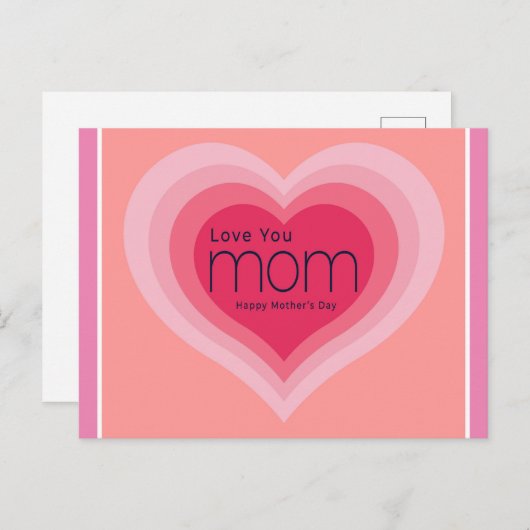 Gelukkige Moederdag Briefkaart (Voorkant / Achterkant)