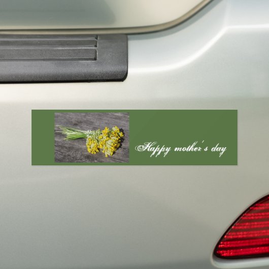 Gelukkige moederdag bumpersticker (Op auto)