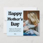 Gelukkige Moederdag - Cadeau met aangepaste foto e Feestdagenkaart (Voorkant)