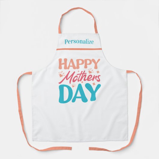 Gelukkige Moederdag Cadeau voor Moeder Keuken Schort (Voorkant)