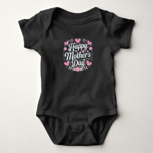 Gelukkige Moederdag Cute Floral Moeder Oma Romper