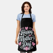 Gelukkige Moederdag Cute Floral Moeder Oma Schort (Gedragen)