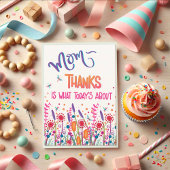 Gelukkige Moederdag Dank u Wildbloemen Plezier Kaart