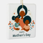 Gelukkige Moederdag - De liefdevolle omhelzing van Keramisch Ornament (Rechts)