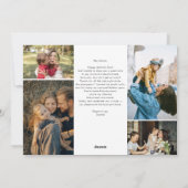 Gelukkige Moederdag Eenvoudige Elegante Foto Feestdagenkaart (Achterkant)