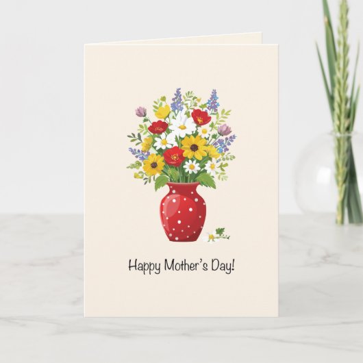 Gelukkige Moederdag Feestdagen Kaart (Voorkant)