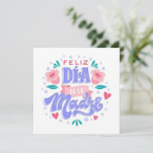 Gelukkige Moederdag Feestdagenkaart (Staand voorkant)