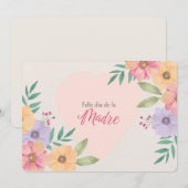 Gelukkige Moederdag  Feestdagenkaart (Voorkant / Achterkant)