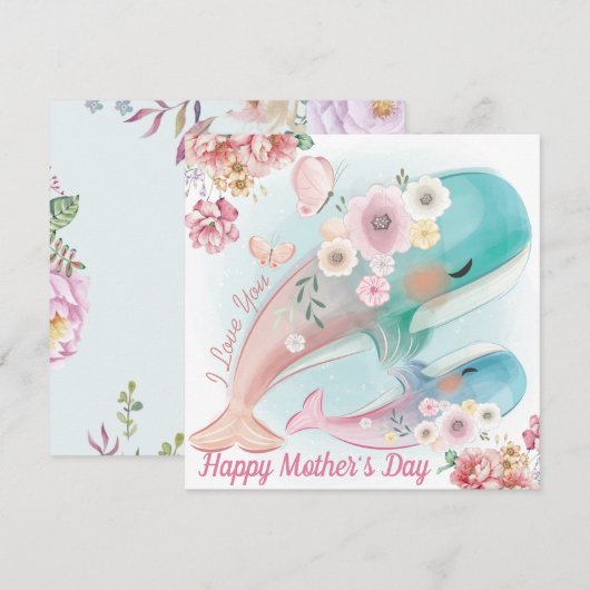 Gelukkige Moederdag Feestdagenkaart (Voorkant / Achterkant)