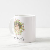 Gelukkige Moederdag foto Floral Custom Koffiemok (Voorkant links)