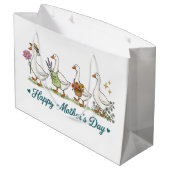 Gelukkige Moederdag ganzen Groot Cadeauzakje (Achterkant Gekanteld)
