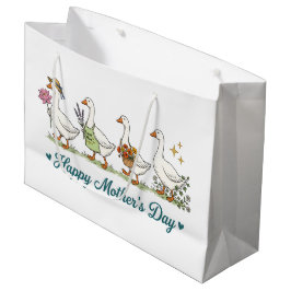 Gelukkige Moederdag ganzen  Groot Cadeauzakje