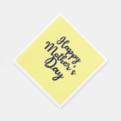 Gelukkige Moederdag Gele Serviet Servet (Hoek)