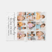 Gelukkige Moederdag Gepersonaliseerde Mama 9 Fotoc Fleece Deken (Voorkant (Horizontaal))