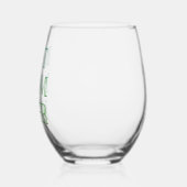 Gelukkige Moederdag geschenk wijnglas, zonder sten Wijnglas Zonder Voet (Links)