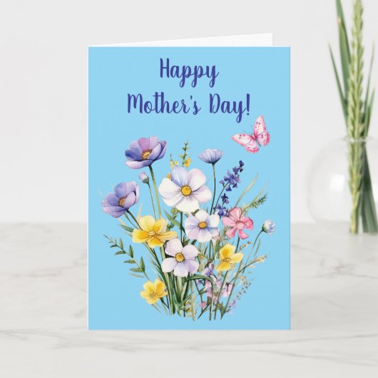 Gelukkige Moederdag gevouwen Kaart (Voorkant)