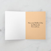 Gelukkige Moederdag God zegene u goudvinkenvogel Kaart (Binnen)