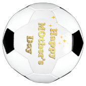 Gelukkige Moederdag. Goud eenvoudige script kallig Voetbal (Gedraaid)