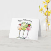 Gelukkige Moederdag Grappige Kaart (Gele Bloem)