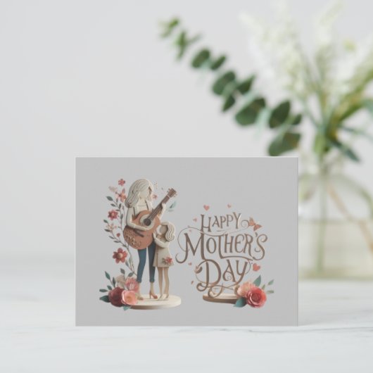 Gelukkige moederdag Groet briefkaarten (Staand voorkant)