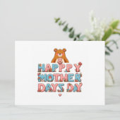 Gelukkige Moederdag groet briefkaarten (Staand voorkant)