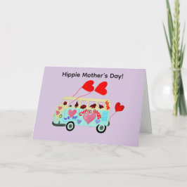 Gelukkige Moederdag Hippie Dachshund Van Kaart