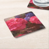 Gelukkige Moederdag Hydrangeas Kartonnen Onderzetters (Schuin)