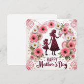 Gelukkige Moederdag in Stoomstijl Feestdagenkaart (Voorkant / Achterkant)