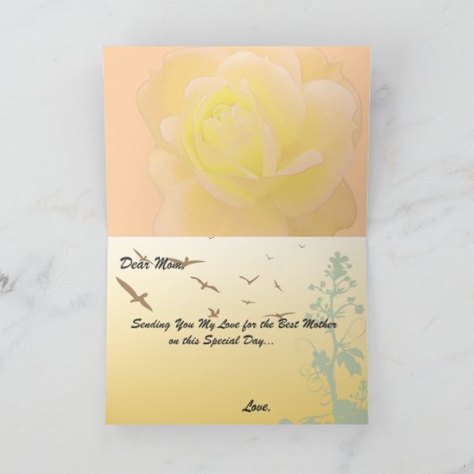 Gelukkige moederdag kaart (Binnen)