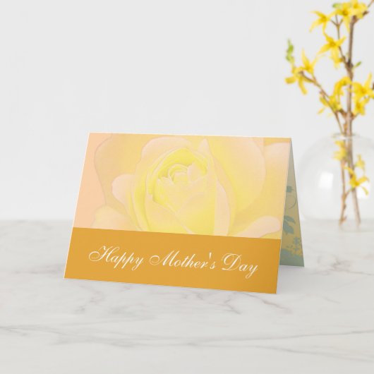 Gelukkige moederdag kaart (Gele Bloem)