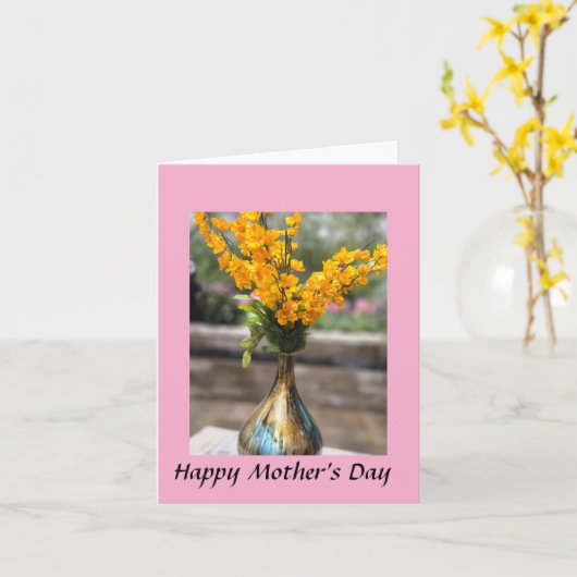 Gelukkige Moederdag Kaart (Gele Bloem)