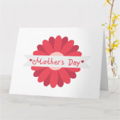 Gelukkige Moederdag Kaart (Gele Bloem)