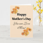 Gelukkige Moederdag Kaart (Gele Bloem)