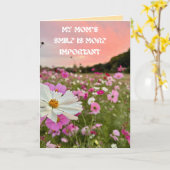 Gelukkige Moederdag Kaart (Gele Bloem)