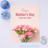 Gelukkige Moederdag Kaart Bloemen Moederdag Gift (Enkel)