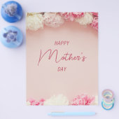 Gelukkige Moederdag Kaart, Bloemen Moederdag Kaart (Enkel)