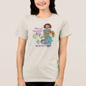 GELUKKIGE MOEDERDAG & KINDER Tri-Blend SHIRT (Voorkant)