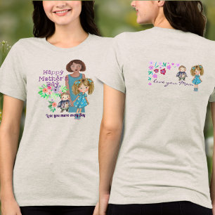 GELUKKIGE MOEDERDAG & KINDER Tri-Blend SHIRT