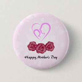 Gelukkige Moederdag Knop Ronde Button 5,7 Cm