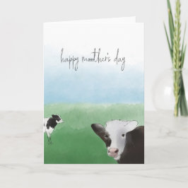 Gelukkige Moederdag Koe Kaart