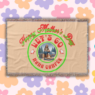 Gelukkige Moederdag laat gaan mama camper Deken