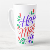 Gelukkige moederdag latte mok (Linkerhoek)