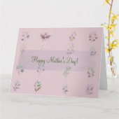 GELUKKIGE MOEDERDAG (LICHT MAUVE) KAART (Gele Bloem)
