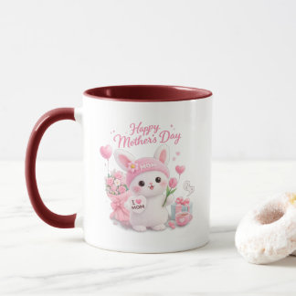 Gelukkige Moederdag - Lieve Konijn Liefde Mok