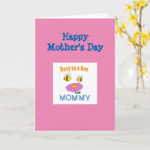 Gelukkige Moederdag Mama - Bijen Kaart (Gele Bloem)