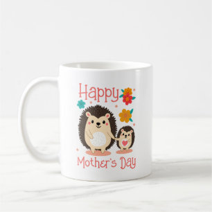 Gelukkige Moederdag Mama En Baby Egel Koffiemok