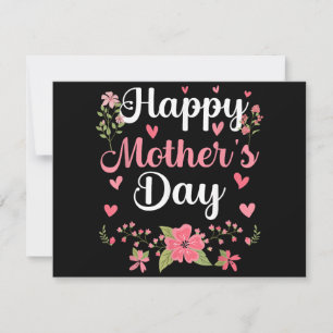 Gelukkige Moederdag mama Schattigee bloemrijke vro