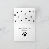 Gelukkige Moederdag Meow-ma kaart (Binnen)