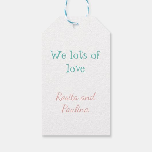 Gelukkige Moederdag met aangepaste bloemen Cadeaulabel (Achterkant)